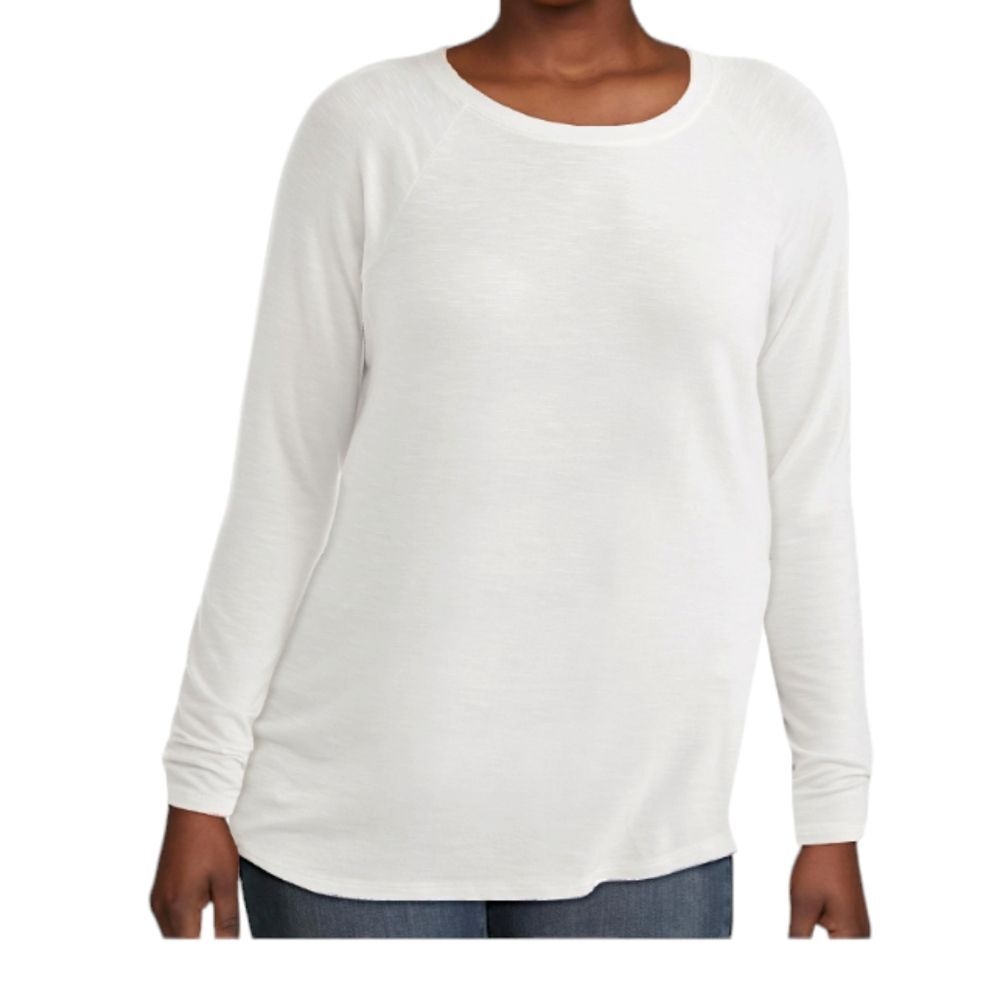 Long Sleeve Dropped Shoulder Relaxed Fit T-shirt Tunic Sz 16/18